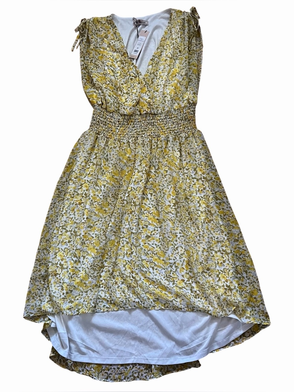 BCBGeneration yellow floral dress